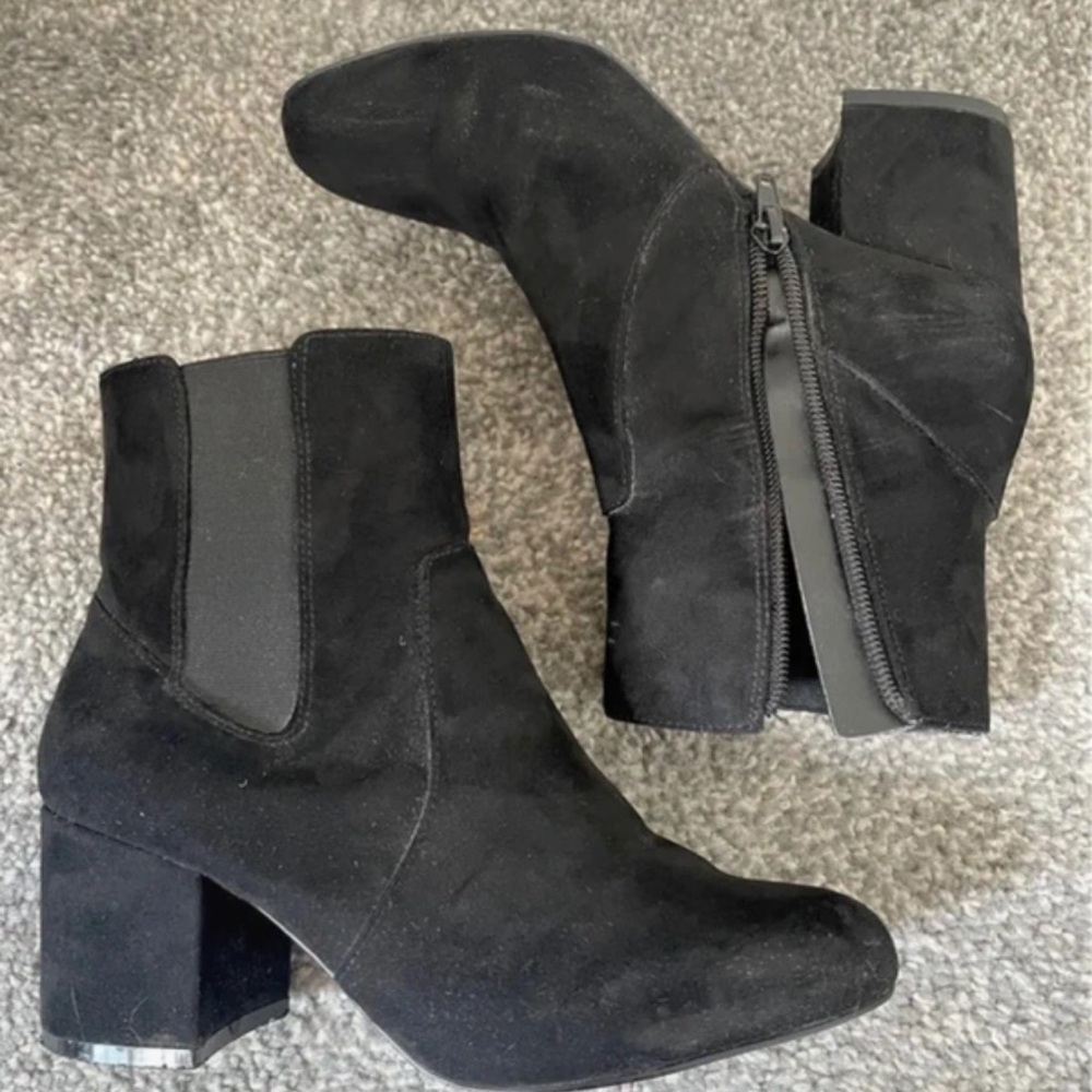 Nine West Black Heeled Ankle Boots